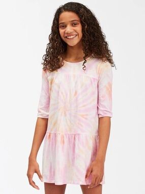 Billabong Girl's Beach Trip Tie-Dye Dress, L